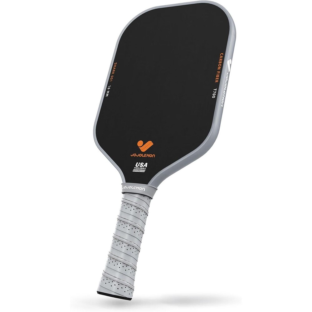 JOJOLEMON Carbon Fiber Pickleball Paddles w 16mm Shark Power Polymer Core